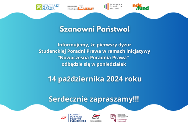 Studencka Poradnia Prawa powraca!